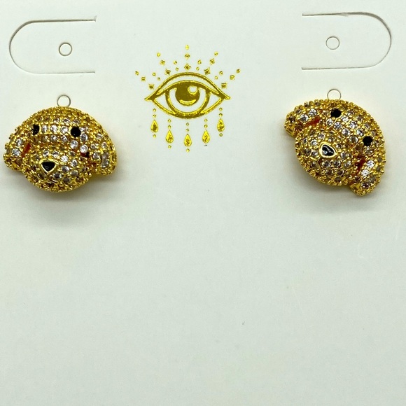 eye candy Other - Eye Candy LA CZ Poodle Stud Earrings NIB